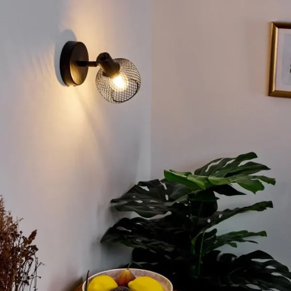 hofstein Applique murale Pipisu Noir, 1 lumière* Lampes Modernes