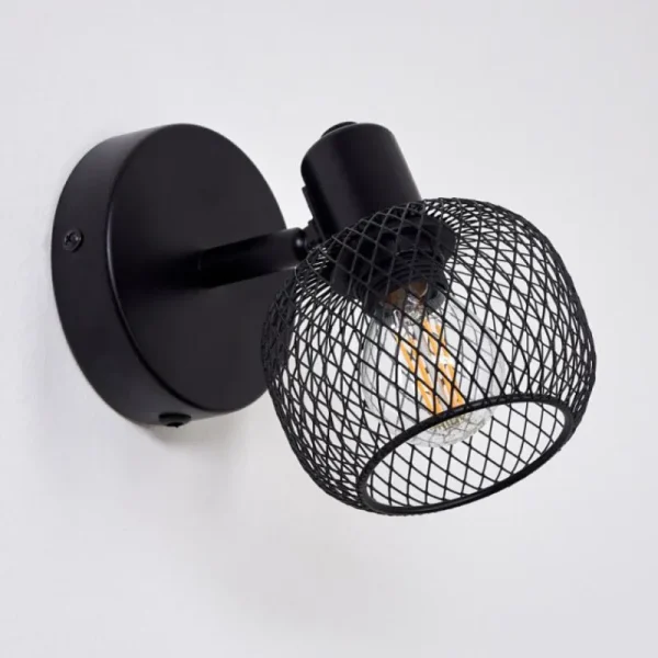 hofstein Applique murale Pipisu Noir, 1 lumière* Lampes Modernes