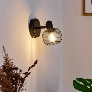 hofstein Applique murale Pipisu Noir, 1 lumière* Lampes Modernes