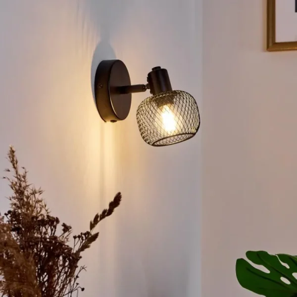 hofstein Applique murale Pipisu Noir, 1 lumière* Lampes Modernes