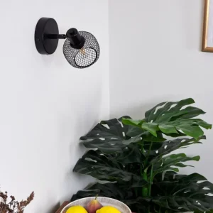 hofstein Applique murale Pipisu Noir, 1 lumière* Lampes Modernes
