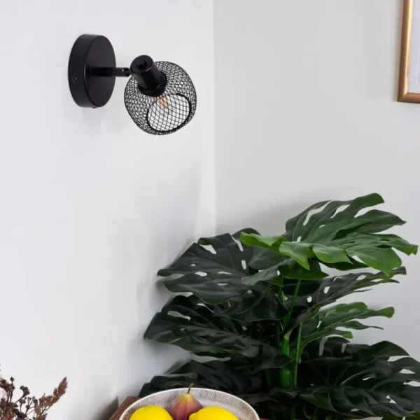 hofstein Applique murale Pipisu Noir, 1 lumière* Lampes Modernes