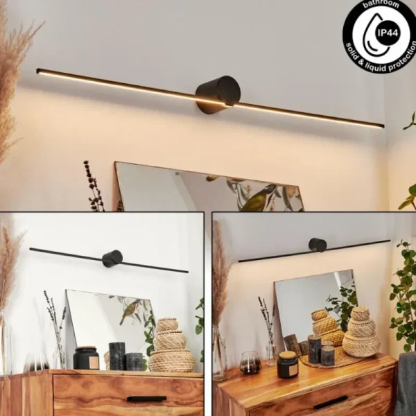 hofstein Applique murale Puharila LED Noir, 1 lumière* Lampes Modernes