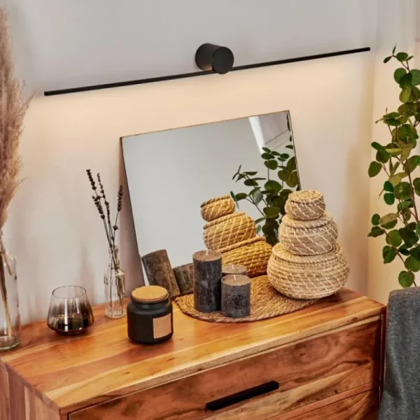 hofstein Applique murale Puharila LED Noir, 1 lumière* Lampes Modernes