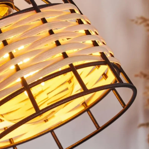hofstein Applique murale Recinto Bois foncé, Noir, 1 lumière* Lampes Modernes