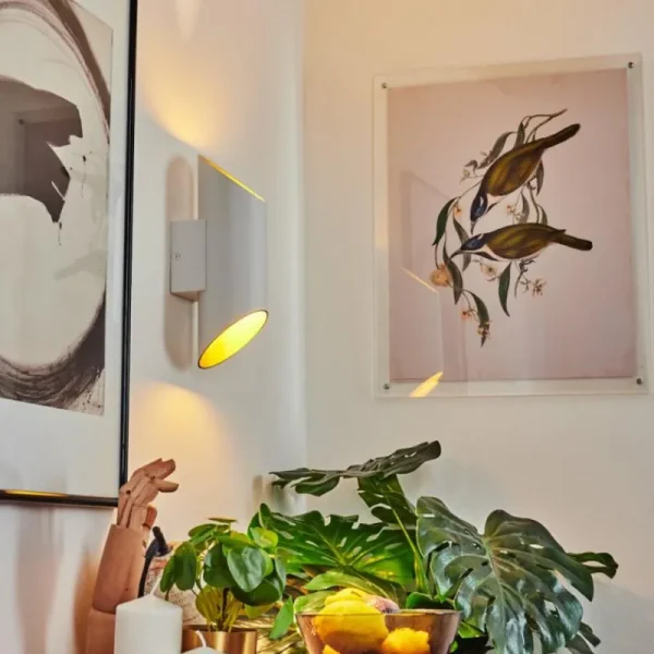 hofstein Applique murale Ricardone Blanc, 1 lumière* Lampes Modernes