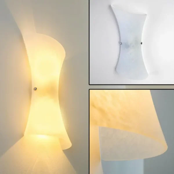 hofstein Applique murale Rivoli Transparent, 2 lumières* Lampes En Verre