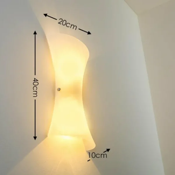 hofstein Applique murale Rivoli Transparent, 2 lumières* Lampes En Verre
