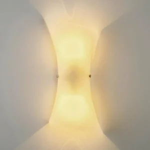 hofstein Applique murale Rivoli Transparent, 2 lumières* Lampes En Verre