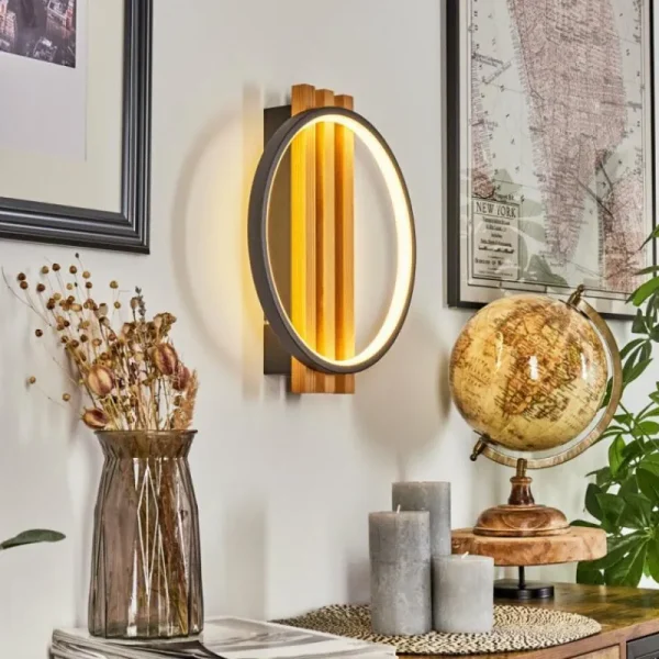 hofstein Applique murale Rodekro LED Écru, Noir, 1 lumière* Lampes Modernes