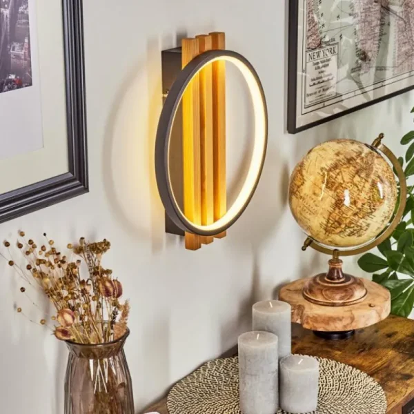 hofstein Applique murale Rodekro LED Écru, Noir, 1 lumière* Lampes Modernes