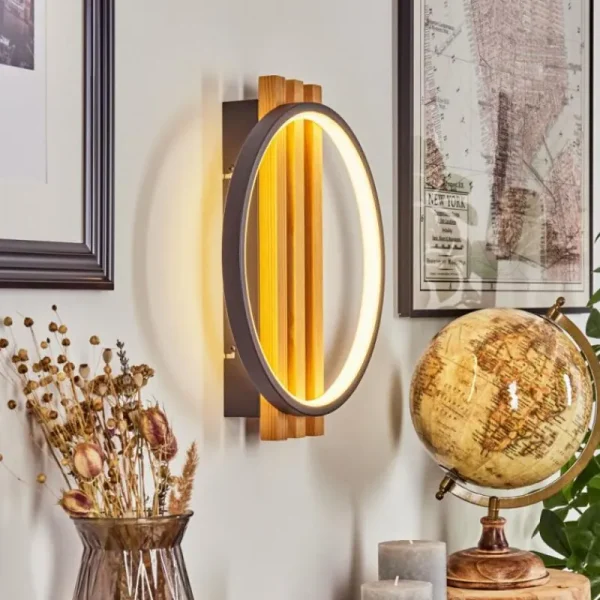 hofstein Applique murale Rodekro LED Écru, Noir, 1 lumière* Lampes Modernes