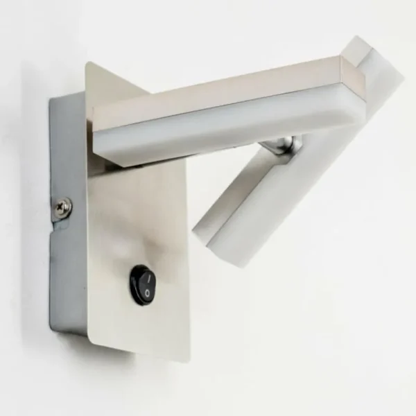 hofstein Applique murale Sakami LED Nickel mat, 2 lumières* Lampes Modernes