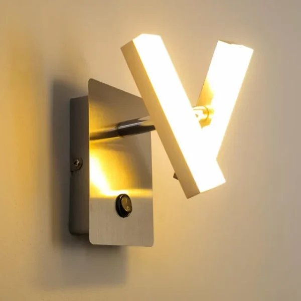 hofstein Applique murale Sakami LED Nickel mat, 2 lumières* Lampes Modernes