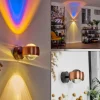 hofstein Applique murale Sapri Cuivre, Noir, 1 lumière* Lampes En Verre