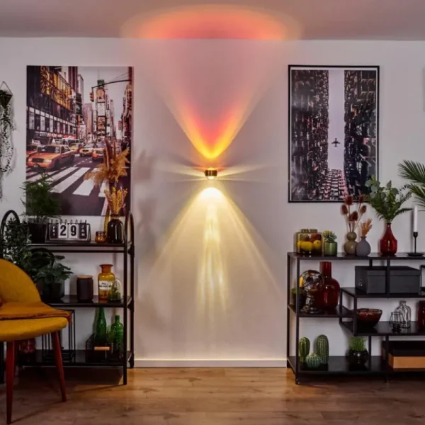 hofstein Applique murale Sapri Vieux laiton, Noir, 1 lumière* Lampes En Verre