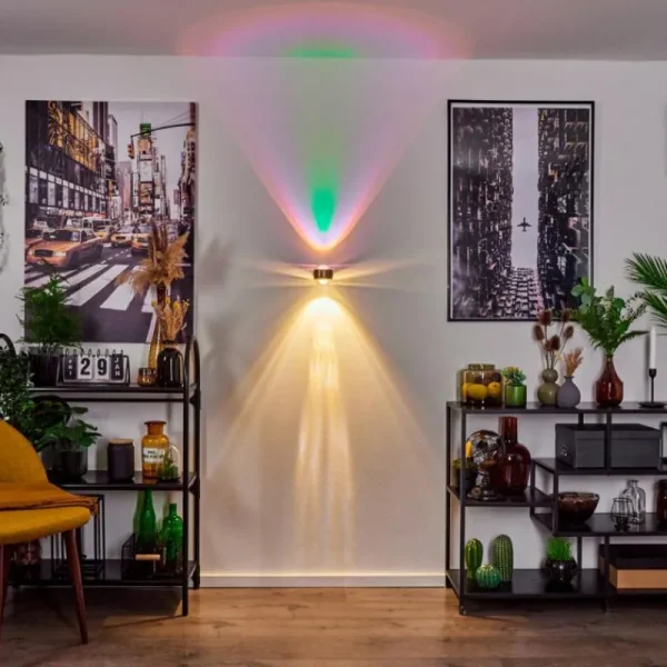 hofstein Applique murale Sapri Vieux laiton, Noir, 1 lumière* Lampes En Verre