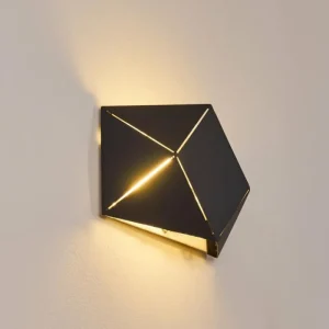 hofstein Applique murale Shouver LED Noir, 1 lumière* Lampes Modernes