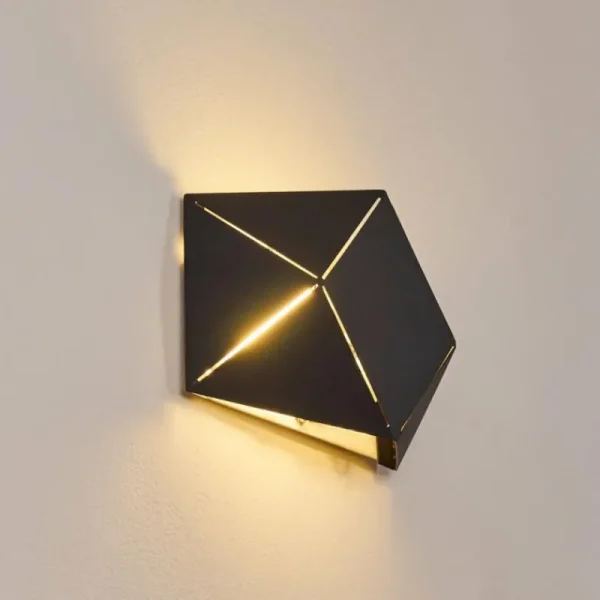 hofstein Applique murale Shouver LED Noir, 1 lumière* Lampes Modernes