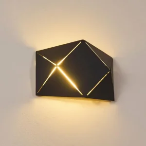 hofstein Applique murale Shouver LED Noir, 1 lumière* Lampes Modernes