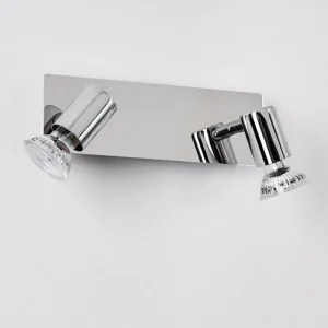 hofstein Applique murale Sibarco Chrome, 2 lumières* Lampes Modernes