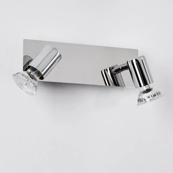 hofstein Applique murale Sibarco Chrome, 2 lumières* Lampes Modernes