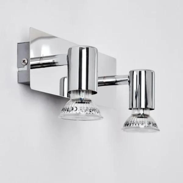 hofstein Applique murale Sibarco Chrome, 2 lumières* Lampes Modernes