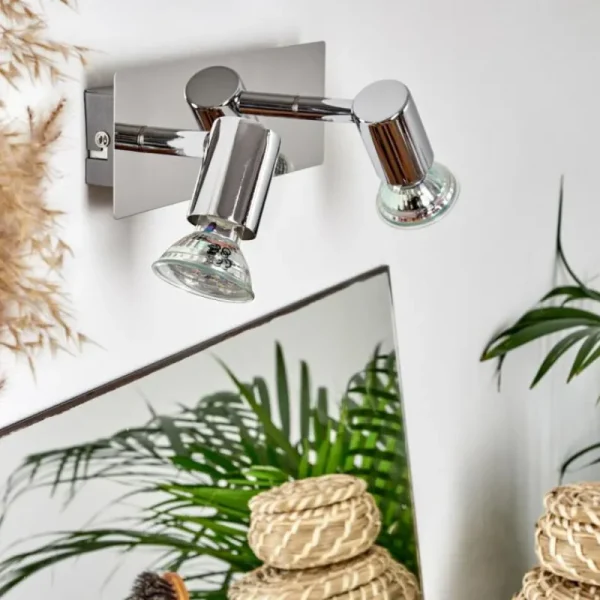 hofstein Applique murale Sibarco LED Chrome, 2 lumières* Lampes Modernes