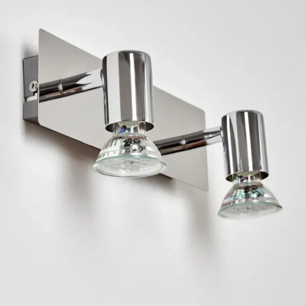 hofstein Applique murale Sibarco LED Chrome, 2 lumières* Lampes Modernes