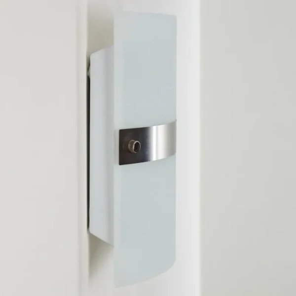 hofstein Applique murale Sibo Acier inoxydable, 2 lumières* Lampes En Verre