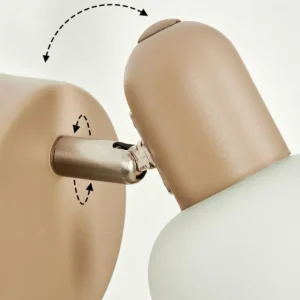 hofstein Applique murale Sivol Beige, Sable, 1 lumière* Lampes En Verre