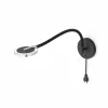 Luminaires Steinhauer Applique murale Steinhauer Turound LED Noir, 1 lumière* Lampes En Verre