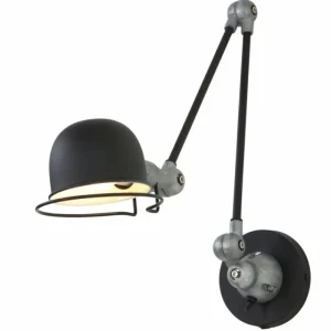 Luminaires Steinhauer Applique murale Steinhauer Darvin Gris, Noir, 1 lumière* Lampes En Verre