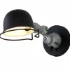 Luminaires Steinhauer Applique murale Steinhauer Darvin Gris, Noir, 1 lumière* Lampes En Verre