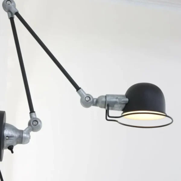 Luminaires Steinhauer Applique murale Steinhauer Darvin Gris, Noir, 1 lumière* Lampes En Verre