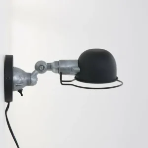 Luminaires Steinhauer Applique murale Steinhauer Darvin Gris, Noir, 1 lumière* Lampes En Verre