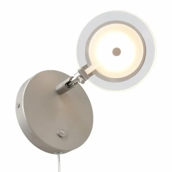 Luminaires Steinhauer Applique murale Steinhauer Turound LED Acier inoxydable, 1 lumière* Lampes En Verre