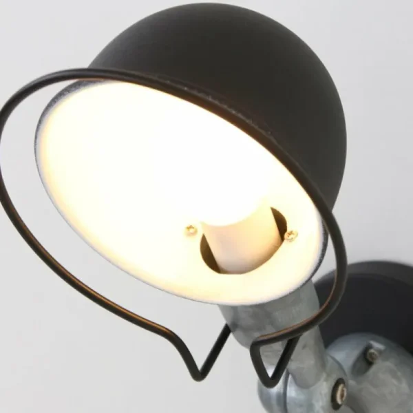 Luminaires Steinhauer Applique murale Steinhauer Darvin Gris, Noir, 1 lumière* Lampes En Verre