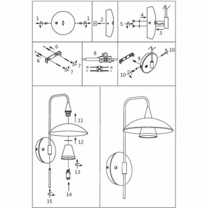 Luminaires Steinhauer Applique murale Steinhauer Tallerken LED Acier inoxydable, Blanc, 1 lumière* Lampes En Verre