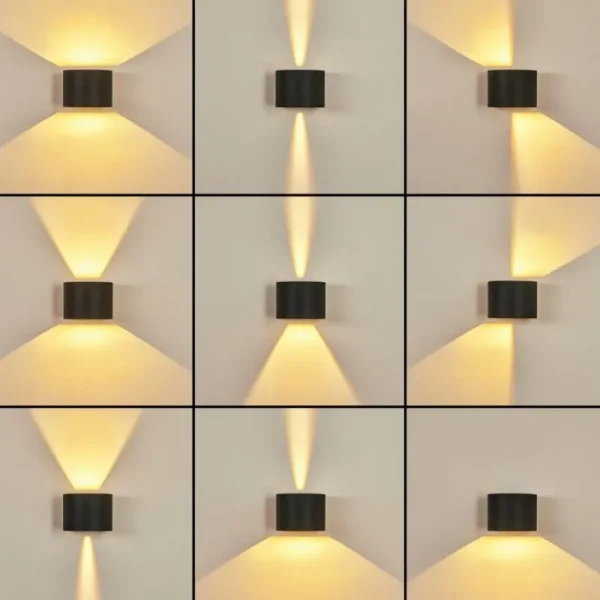 hofstein Applique murale Strandaa LED Noir, 2 lumières* Lampes Modernes
