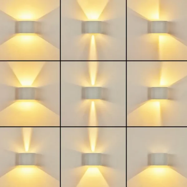 hofstein Applique murale Strandaa LED Blanc, 2 lumières* Lampes Modernes