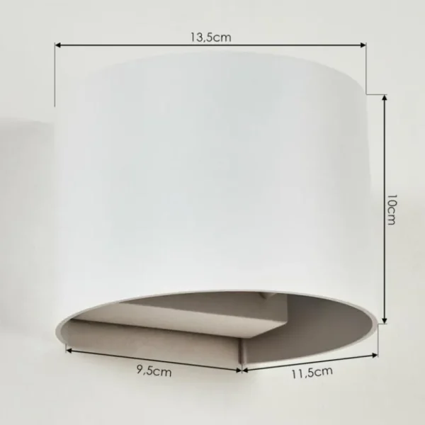hofstein Applique murale Strandaa LED Blanc, 2 lumières* Lampes Modernes