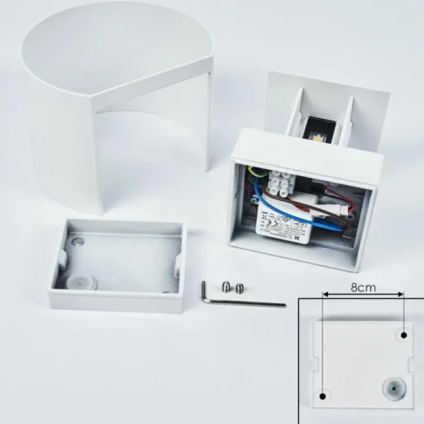 hofstein Applique murale Strandaa LED Blanc, 2 lumières* Lampes Modernes