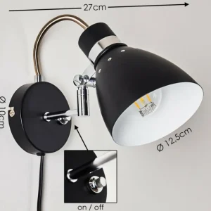 hofstein Applique murale Stranderott Noir, 1 lumière* Lampes Modernes