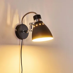 hofstein Applique murale Stranderott Noir, 1 lumière* Lampes Modernes