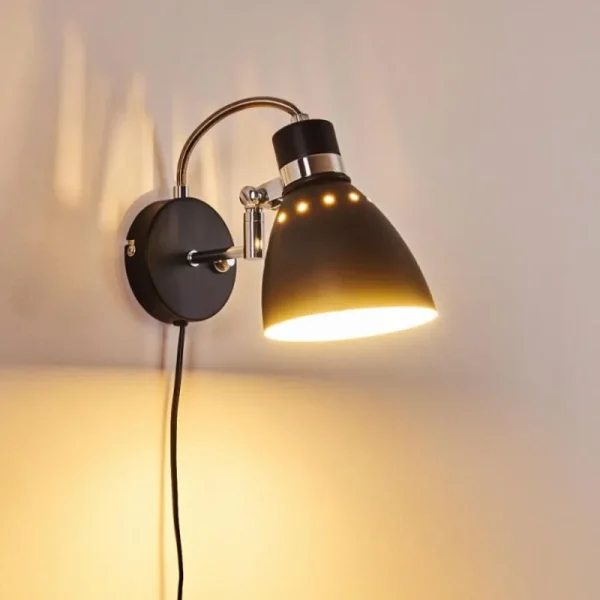 hofstein Applique murale Stranderott Noir, 1 lumière* Lampes Modernes