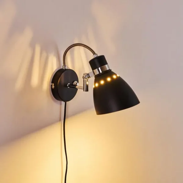hofstein Applique murale Stranderott Noir, 1 lumière* Lampes Modernes