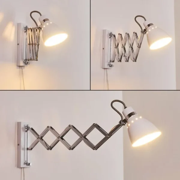 hofstein Applique murale Stranderott Chrome, Blanc, 1 lumière* Lampes Modernes
