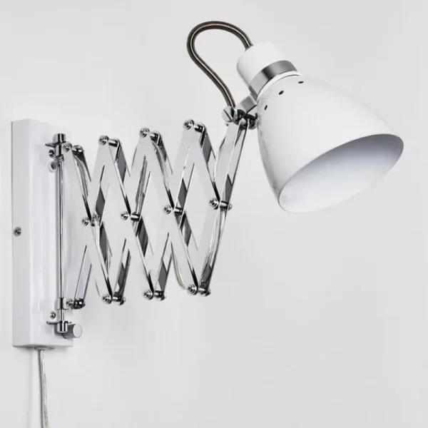 hofstein Applique murale Stranderott Chrome, Blanc, 1 lumière* Lampes Modernes