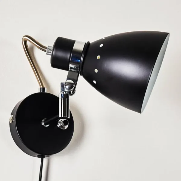 hofstein Applique murale Stranderott Noir, 1 lumière* Lampes Modernes